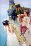 Alma-Tadema, Sir Lawrence A coign of vantage oil painting on canvas